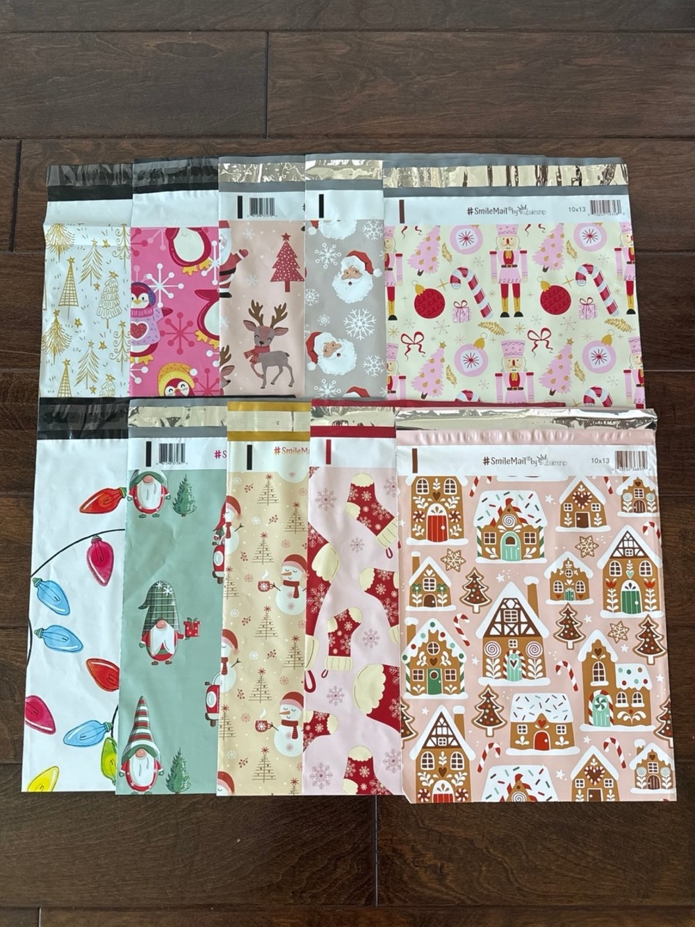 40 Pack - 10x13” Super Fun ALL Christmas 🎄 Poly Mailers! 10 Patterns!